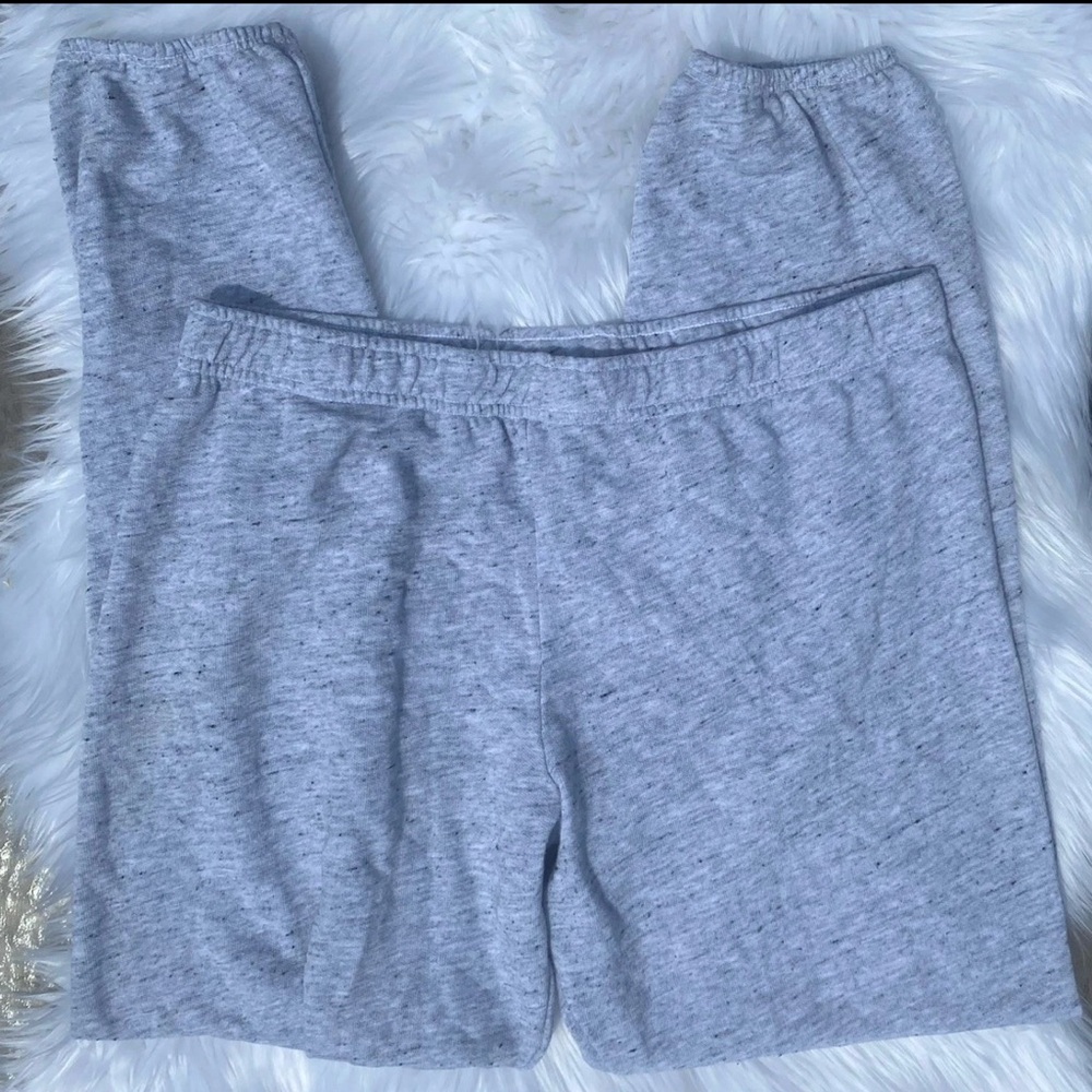 Monrow Gray Sweatpants Relaxed Fit Cotton-Blend Medium